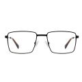 Роскошный дизайн мужские квадратные металлические оптические рамки оправе Eyeglass